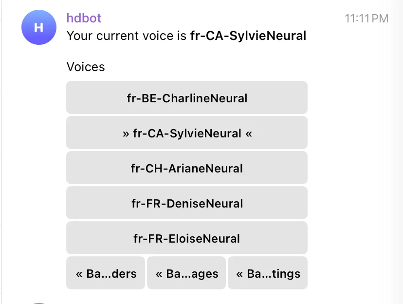 set voice